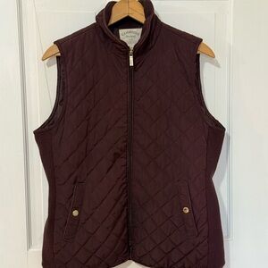 Cambridge Dry Goods Maroon Quilted Vest